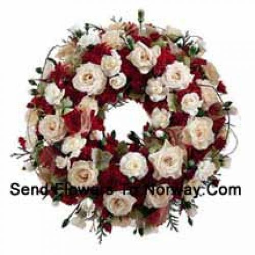 Stunning Mixed Flower Wreath