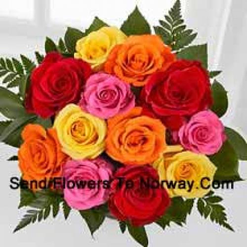 11 Jolies Roses Assorties